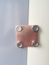 Magnetic Backing Copper Welding Spoon Magnetic Copper Butt-Weld Backer Set Flat Copper Panels Hands-Replaceable Magnet Design, can be reused (2"x2...