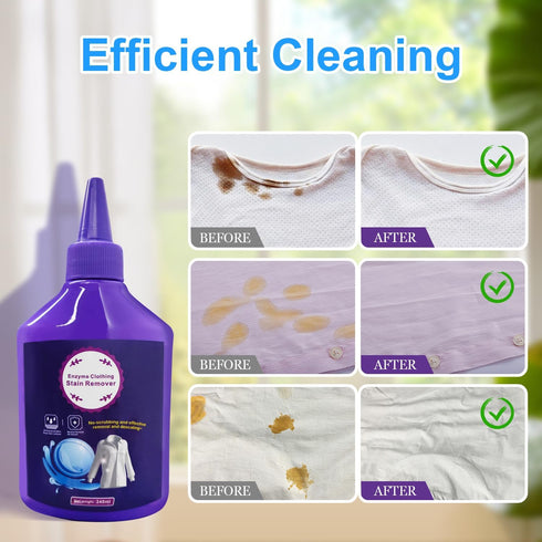 New Laundry Stain Remover,240ml Clothes Oil Stain Remover,Stubborn Stains Cleaner,Enzyme Cleaner,Laundry Detergent,Enzyme Laundry Stain Remover,St...