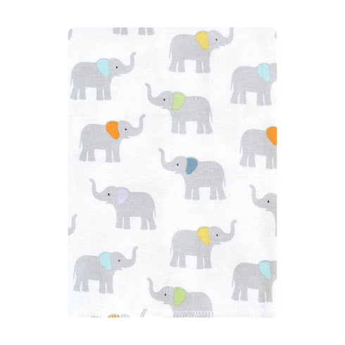 Hudson Baby Unisex Baby Flannel Burp Cloth 12pk, Teal Elephant, One Size...