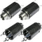 CESS 6.35mm 1/4 Inch Female Stereo TRS Audio Socket Jack Connector Panel/Chassis mount - 6.35mm Stereo Socket (4 PACK)...