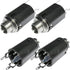 CESS 6.35mm 1/4 Inch Female Stereo TRS Audio Socket Jack Connector Panel/Chassis mount - 6.35mm Stereo Socket (4 PACK)...