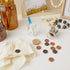 Wooden Buttons for Crafts and Sewing, 5 Designs (0.98 in, 120 Pieces)...