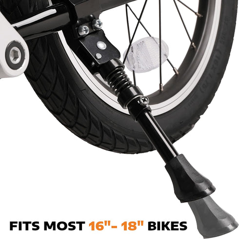Bike Kickstand - Adjustable Aluminum Alloy Bicycle Kickstand for 16 18 Inch Kids Bike/Mountain Bike/Road Bicycle/BMX Bike...