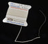 Bead Buddy 0.7mm Natural White Silk Cord Thread with Attached Needle - Ideal for Jewelry Making - 2m Long...