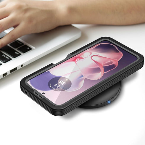 Lanhiem for Moto G Power 5G 2024 Case, IP68 Waterproof Dustproof Case with Built-in Screen Protector, Rugged Full Body Shockproof Magnetic Phone C...