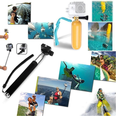 Action Camera Accessories Kit Compatible with Gopro Hero 13 12 11 10 9 8/AKASO EK7000/Brave 4/Brave 7 LE/V50X /Dragon Touch/Apexcam/ODDV Camera Se...
