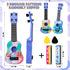 Kids Guitar 10" Musical Toy Guitar, Classical Mini Toddler Ukulele with 2 Extra Harmonica 16 Holes and 2 Guitar pick (Dinosaur)...