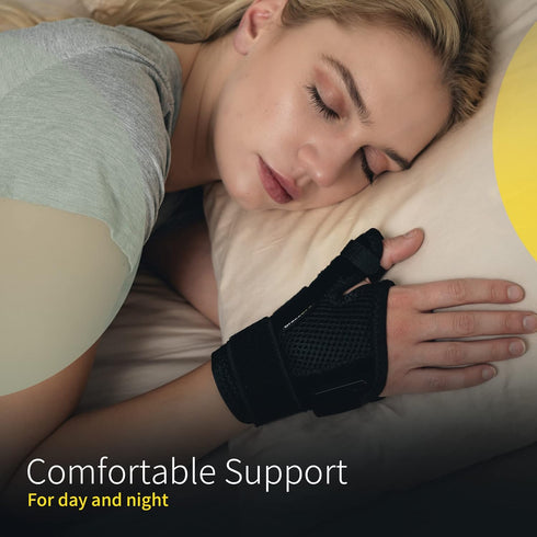BraceUP Thumb Spica Splint Brace Right Left Hand Women and Men, CMC with Thumb Support, for Arthritis, Tendonitis, Carpal Tunnel Pain Relief and T...