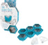 TrueZoo Diamond Silicone Mold Tray for Whiskey Bath Bombs Candy, Soap, and DIY Crafts, Dishwasher Safe, 1.75", Blue, Set of 1, Makes 6 Ice Cubes...