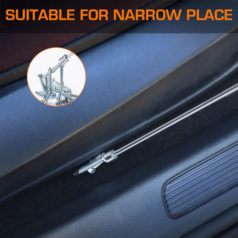 EverBrite 2-Piece Magnetic Pick Up Tool Set, Telescoping 360 Swivel Extensible Magnet Tool with LED Light, Gift for Dad, Mom, Husband, Father's Da...