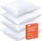 Ultra Soft Pillow Protectors with Zipper Standard Size - Set of 4 Breathable Pillow Covers - 100% Protection Against Stains, Dust & Dirt - Machine...