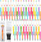150 Pieces DIY Beadable Pens Kit - 50 plastic Beadable Pens Bulk, Refills & pen bags Included - Beaded Pens Black Ink Ballpoint Cute Pens?Bright?...