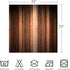 Gibelle Brown Striped Shower Curtain, Orange Copper and Pale Peach Abstract Fall Cool Glass Texture Vintage Ombre Design Bathroom Curtain Waterpro...
