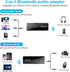 Upgraded Bluetooth 5.3 Transmitter Receiver, Bluetooth Audio Adapter for Airplane TV Car Gym Home Stereo System, AptX Adaptive Low Latency/Can Pai...