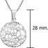 AeraVida Iconic Retro Multi Peace Symbol Sign Round .925 Sterling Silver Pendant Necklace...