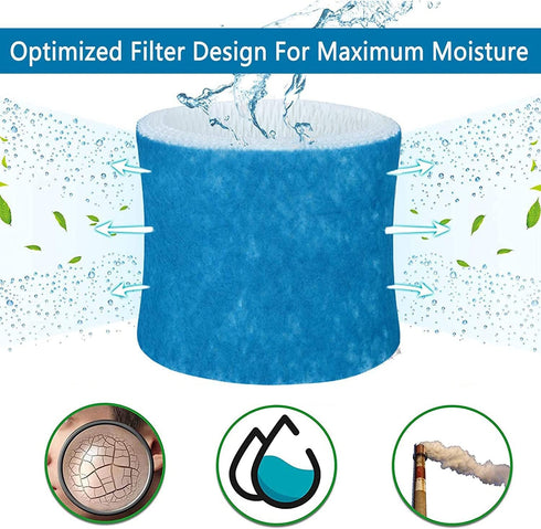 Lxiyu Upgraded Humidifier Wicking Filters Replacement Compatible with Honeywell HAC-504AW, Filter A for Models HAC-504, HAC-504AW, HCM 350 and Other Cool Mist Models (4 Pack)