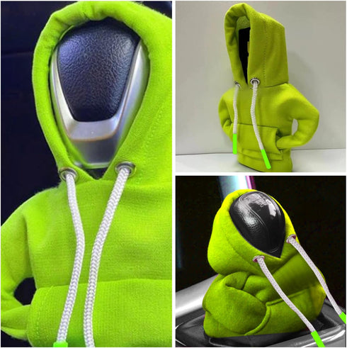 Teguangmei Gear Shift Cover, Car Shift Knob Cover Hoodie, Gearshift Decorations Shifter Stick Protector (Green)...