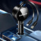 Retractable Car Charger for iPhone and Android Fast Charging, Car Charger with Retractable Cords(2.6Ft), USB-C Ports,Compatible with iphone15/ Pro...
