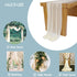 Lookein 10 Feet Champagne Chiffon Table Runner Sheer Wedding Table Cloth 29x120 Inches Rustic Wedding Decorations French Chiffon Table Runner...