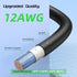 12V Car Cigarette Lighter Male Plug Adapter Charger Cord, with Built-in Resettable Fuse, Bateria Power 4.9FT 12AWG 12 volt plug to O Ring Terminal...