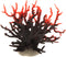 VOCOSTE Coral Reef Decor, Mini Faux Coral Decor for Aquarium Decorations, Black Red,6.5"x5.83"...