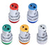 5pcs LED Voltage Meter Indicator AC 60-500V LED Voltmeter Signal Light Digital Display DC Voltage Meter Indicator Round Lamp Tester...