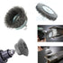 3pcs Carbon Steel Wire Brush Set for Drill - 2'' Abrasive Wire Cup Brush, Wheel Brush, 1'' Pen Brush with 1/4 Inch Round Shank - Crimped Steel Bru...
