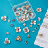 Pandahall 38pcs Pearl Rhinestone Buttons Embellishments Flatback Flower Faux Pearl Brooch Rhinestone Buttons for Jewelry Making Wedding Party Home...