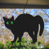 Pet Fit For Life Decorative Black Metal Cats for Outdoor Garden and Yard - Iron Silhouettes with Reflective Green Eyes - Set of 3 with Stakes and ...