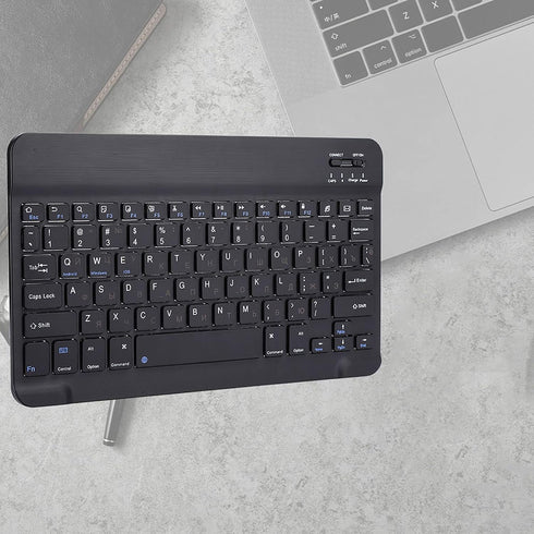 Cyrillic Keyboard Keyboard to Attach to Tablet Black Russian 10.1 Slim Ultra Wide 80?Key Keyboard Bluetooth 3.0 for for Ios Win...