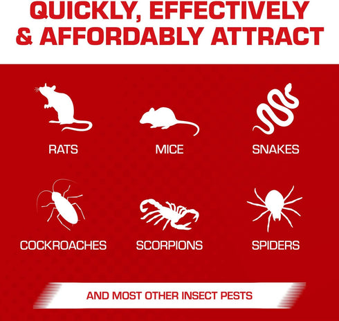Tomcat Super Hold Glue Traps Rat Size for Rats, Mice, Snakes, Cockroaches, Spiders, and Scorpions, Ready-To-Use, 2 Traps...