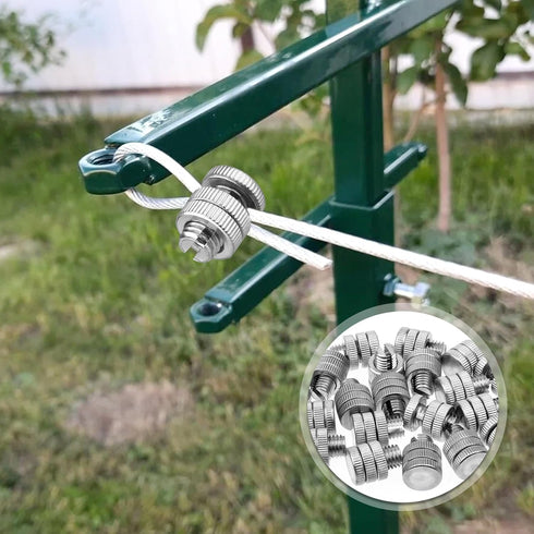 20 Pieces Split Bolt Joint Clamp Wire Connector Electrical Fence Connector Aluminium Alloy for Multiple Electric Fence...