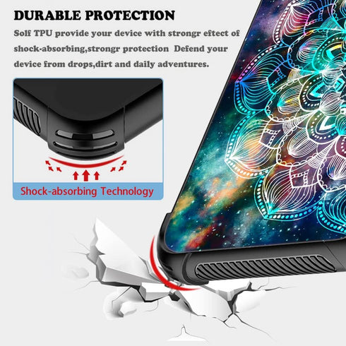 ZHEGAILIAN Case Compatible with Samsung Galaxy S23 FE Case,Mandala Samsung Galaxy S23 FE 5G case for Girls,Pattern Design Shockproof Anti-Scratch ...
