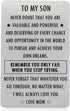Inspirational Engraved Wallet Inserts to My Son from Mom, Gifts for Son with Motivational Quote, Wallet Insert Cards for Graduation Birthday Gift ...