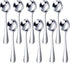 HANSGO 10PCS Mini Coffee Spoons, 4.6 Inch Demitasse Espresso Spoons Small Stainless Steel Tea Spoon for Cake Ice Cream Dessert Food Sample Cocktai...