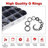 Othmro 770PCS Nitrile Rubber O-Rings, 18 Size Seal Repair Box Combination NBR Washer, Boxed O-Ring Sleeve Machine Repair Tool for Oil or Air Seali...