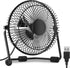 mollie 4-Inch Small USB Desk Fan for Home Office Bedroom Mini Personal Desktop Air Circulator Ultra Quiet Cooling Table Fan Adjustable Tilt Black...
