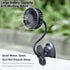 Clip on Fan Usb Mini Fan Battery Operated Desk Fan with Emergency Power Bank, Baby Stroller Fan Rechargeable Personal Fan Flexible Neck 3 Speeds G...