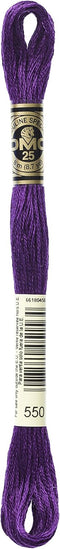 DMC 6-Strand Embroidery Cotton Floss, Very Dark Violet...