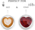 Asng Heat Resistant Double Layer Heart-Shaped Glass Coffee Cup (240ML/8oz)...