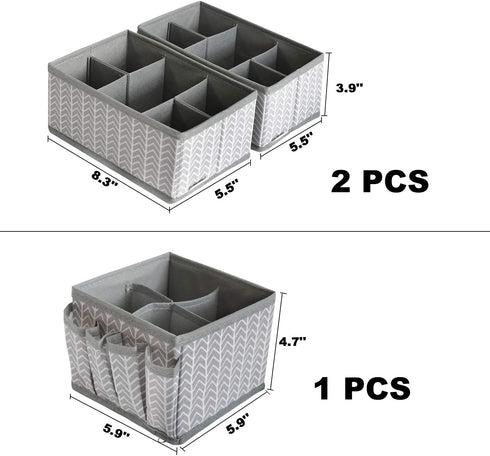 VERONLY Cosmetic Storage Bins Makeup Organizer, Adjustable Multifunction Storage Box Desk Drawer Divider for Makeup Brushes, Bathroom Countertop o...