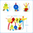 Baby Crib Hanging Rattles Toys - Infant Baby Worm Crib Bed Around Rattle Bell Cartoon Insect Spiral Hanging Toy with Ringing Bell for Infants Bed ...