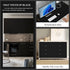 practicalWs Black Wallpaper Peel and Stick 17.7 "x118.1 Removable Black Contact Paper, Self-Adhesive Matte Textured Vinyl Wall Paper for Bedroom L...