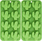 Fewo 8-Cavity Cactus Ice Cube Tray, Cacti Silicone Mold for Chocolate, Candy, Cookie, Fondant, Gummy, Jello, Baking, Candle, Cupcake Topper Decora...