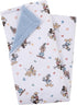 Disney Mickey Mouse Light Blue, White, and Tan Super Soft Sherpa Baby Blanket with Donald Duck, Goofy and Pluto...