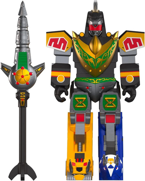 Super7 Mighty Morphin Power Rangers Dragonzord (Battle Mode) - 6" Power Rangers Action Figure with Accessory Classic TV Show Collectibles and Retr...