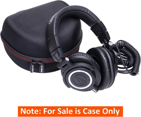 Headphone Case for Audio-Technica ATH-M30X / ATH-M50X / ATH-M40X / ATH-M50xBT2 / ATH-M50xBT2DS Headphones - Hard Travel Carrying Protective Storag...