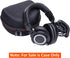 Headphone Case for Audio-Technica ATH-M30X / ATH-M50X / ATH-M40X / ATH-M50xBT2 / ATH-M50xBT2DS Headphones - Hard Travel Carrying Protective Storag...