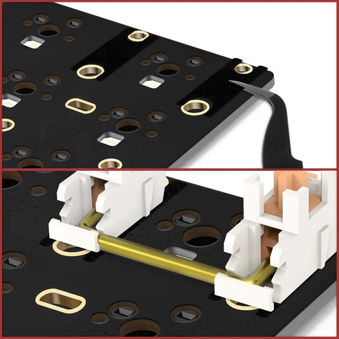 YIMAGUJRX Keyboard Stabilizer Films Pcb Stabilizer Teflon Pads for Custom Gaming Keyboards (20 Pcs)...