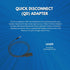 TruVoice 3.5mm Adapter Cable Compatible with All Plantronics and TruVoice QD Headsets - Connects with All Cell Phones and PC/Laptops with a Single...